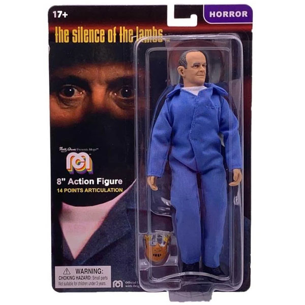 Mego Silence of the Lambs Hannibal Lecter in Blue Jumpsuit 8 Inch Action Figure